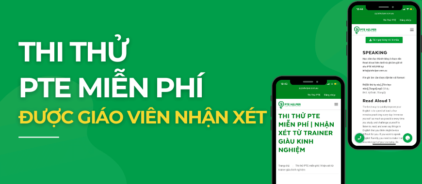 thi thử pte miễn phí