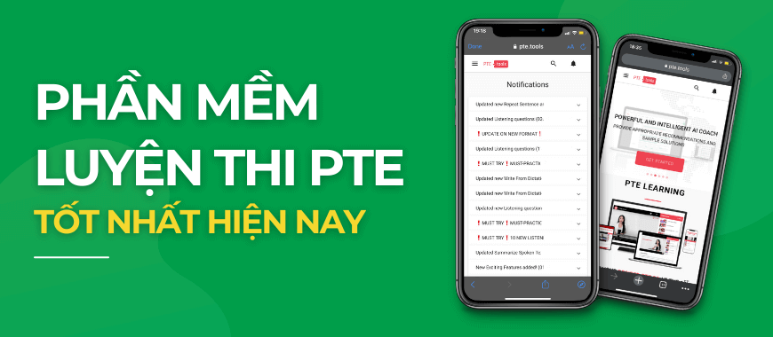 phần mềm luyện thi pte