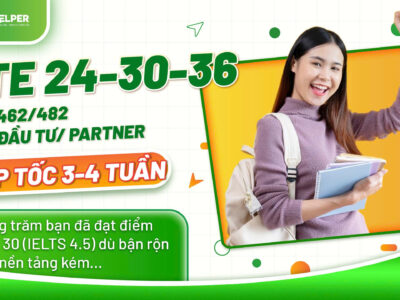 LUYỆN THI PTE 24 – 30 – 36 CẤP TỐC