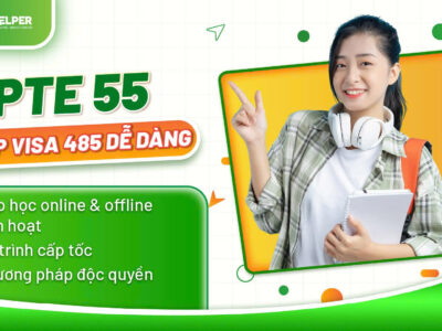 Luyện Thi PTE 55 Visa 485: Cam Kết Đạt Điểm Cấp tốc